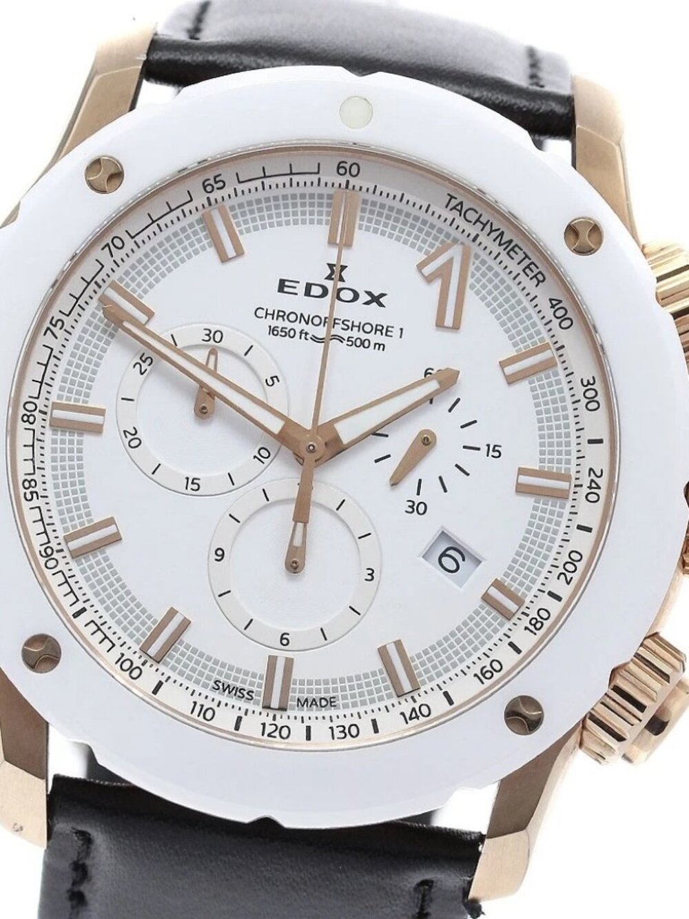 EDOX Chrono Offshore 1 Chronograph 10221-37RB3-BIR3 Quartz Men's Watch_962244
